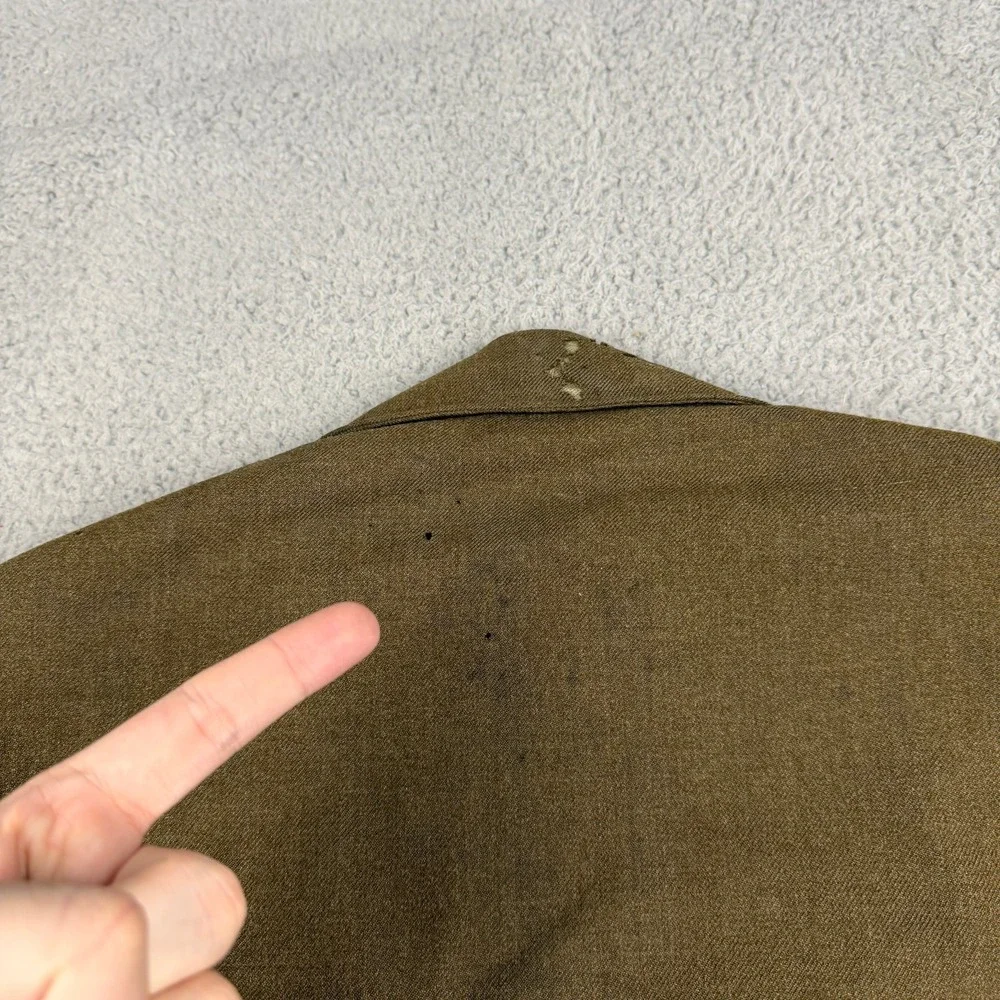 VTG Army Jacket Mens 36R Wool Military IKE Field Coat 50s Armored Patch